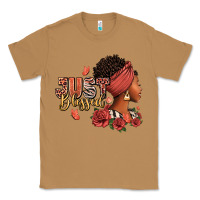 Toasted Coconut Just blessed afro woman with roses Classic Tee - RanaPortraitStore