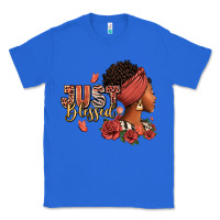 True Royal Just blessed afro woman with roses Classic Tee - RanaPortraitStore