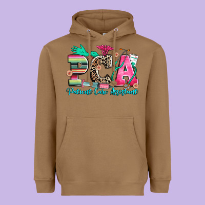 Pca Patient Care Assistant Heavyweight Hoodie Designed By Zillion Design Studio