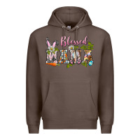 Coffee blessed mama easter Premium Hoodie - BarkalooDesign