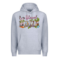 Heather Grey blessed mama easter Premium Hoodie - BarkalooDesign