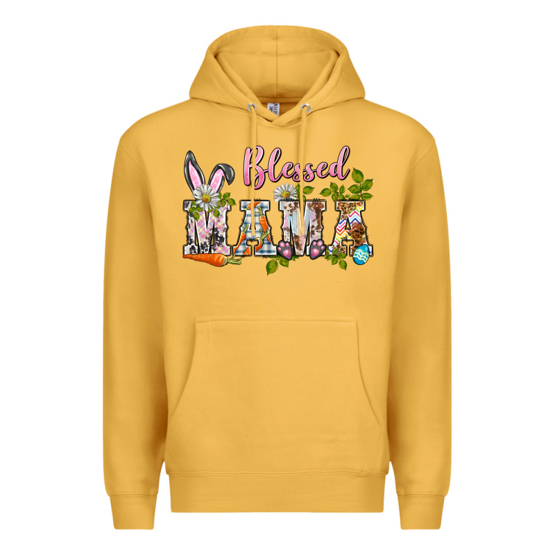 Blessed Mama Easter Premium Hoodie by BarkalooDesign | Teevron