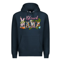 Navy blessed mama easter Premium Hoodie - BarkalooDesign