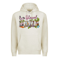 Oatmeal Heather blessed mama easter Premium Hoodie - BarkalooDesign