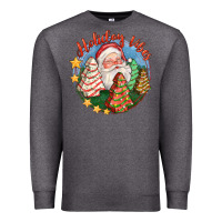 Charcoal Heather holiday vibes Premium Sweatshirt - FaDigitalArtStudio