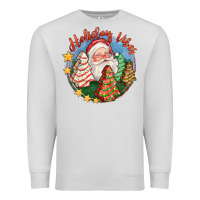 Dove Grey holiday vibes Premium Sweatshirt - FaDigitalArtStudio