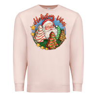 Pale Pink holiday vibes Premium Sweatshirt - FaDigitalArtStudio