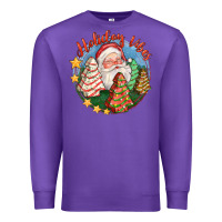 Purple holiday vibes Premium Sweatshirt - FaDigitalArtStudio