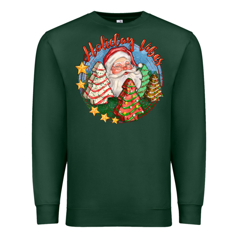 Holiday Vibes Premium Sweatshirt by FaDigitalArtStudio | Teevron