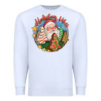 White holiday vibes Premium Sweatshirt - FaDigitalArtStudio