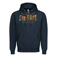 Navy boat waves sun rays lake days Zipper Hoodie - texasbilliewilder