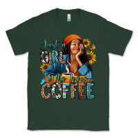Sports Green Just a girl who loves coffee Classic Tee - RanaPortraitStore