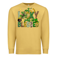 Antique Gold Not lucky just blessed st. patricks day Premium Sweatshirt - Neo Western