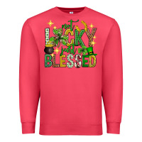 Cardinal Not lucky just blessed st. patricks day Premium Sweatshirt - Neo Western