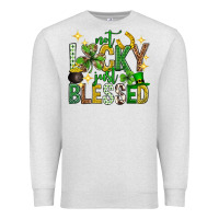Oatmeal Heather Not lucky just blessed st. patricks day Premium Sweatshirt - Neo Western