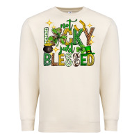 Sandshell Not lucky just blessed st. patricks day Premium Sweatshirt - Neo Western