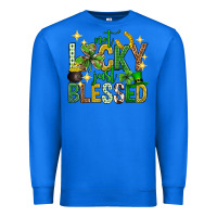 True Royal Not lucky just blessed st. patricks day Premium Sweatshirt - Neo Western