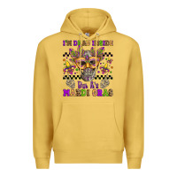 Antique Gold i'm dead inside but it's mardi gras Premium Hoodie - Jasminsmagicworld