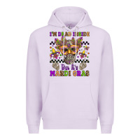 Lilac i'm dead inside but it's mardi gras Premium Hoodie - Jasminsmagicworld