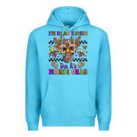 Ocean Blue i'm dead inside but it's mardi gras Premium Hoodie - Jasminsmagicworld