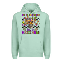 Seafoam i'm dead inside but it's mardi gras Premium Hoodie - Jasminsmagicworld