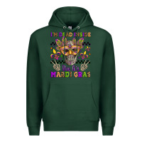 Sports Green i'm dead inside but it's mardi gras Premium Hoodie - Jasminsmagicworld