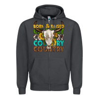 Smoke born and raised country western Zipper Hoodie - texasbilliewilder