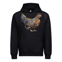 Black Cream Legbar Chicken Urban Hoodie - LillyAllenDesigns