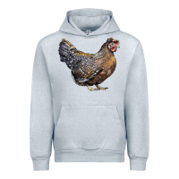 Heather Grey Cream Legbar Chicken Urban Hoodie - LillyAllenDesigns