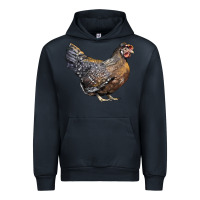 Navy Cream Legbar Chicken Urban Hoodie - LillyAllenDesigns