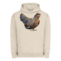 Pigment French Oak Cream Legbar Chicken Urban Hoodie - LillyAllenDesigns