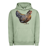 Pigment Oil Green Cream Legbar Chicken Urban Hoodie - LillyAllenDesigns
