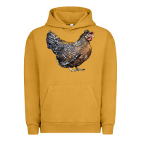 Pigment Peanut Butter Cream Legbar Chicken Urban Hoodie - LillyAllenDesigns