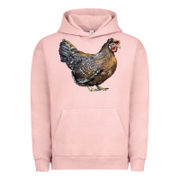 Pigment Salmon Cream Legbar Chicken Urban Hoodie - LillyAllenDesigns