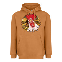 Meerkat sunflower with rooster Heavyweight Hoodie - RanaPortraitStore