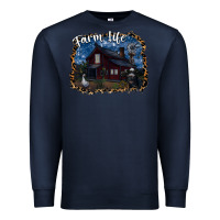 Navy farm life2 Premium Sweatshirt - SublimationCraftShop