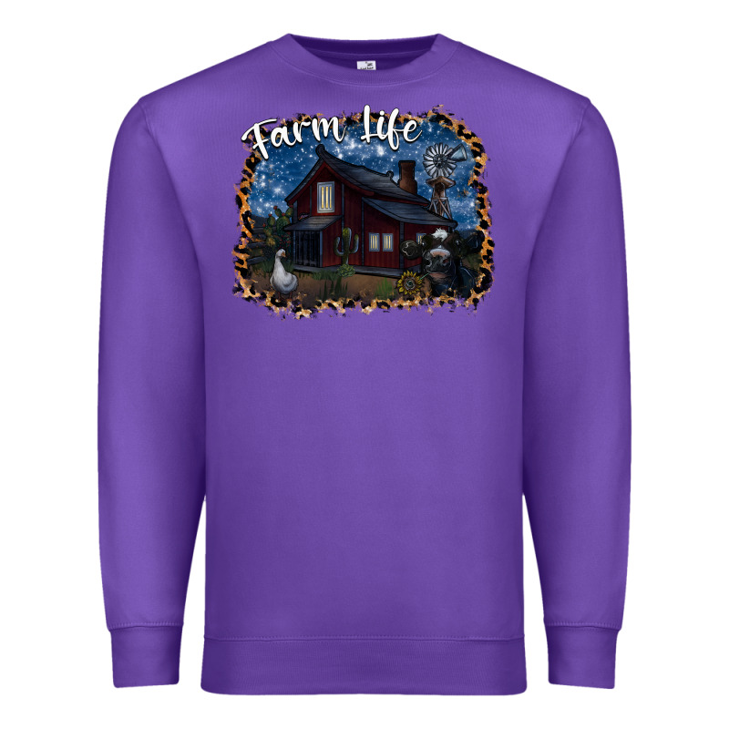 Farm Life2 Premium Sweatshirt by SublimationCraftShop | Teevron