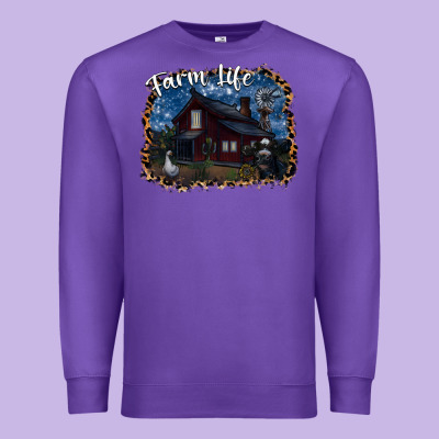 Farm Life2 Premium Sweatshirt Designed By Sublimationcraftshop