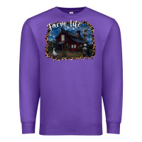 Purple farm life2 Premium Sweatshirt - SublimationCraftShop