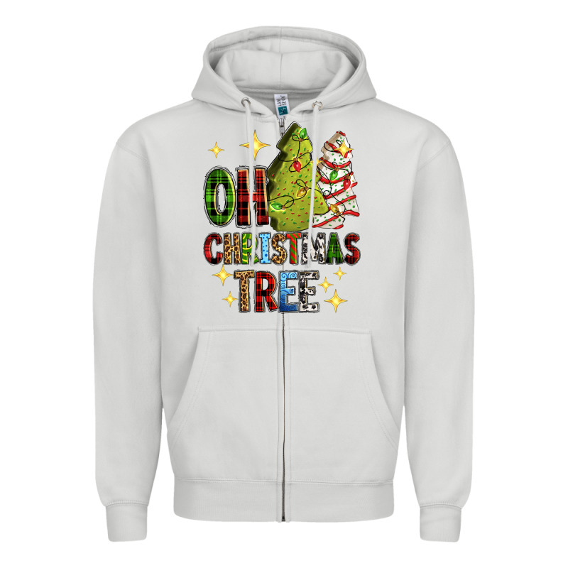 Oh Christmas Tree Christmas Cake Zipper Hoodie by RanaPortraitStore | Teevron