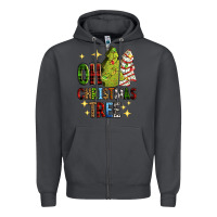 Smoke Oh Christmas tree Christmas cake Zipper Hoodie - RanaPortraitStore
