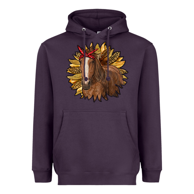 Sunflower With Horse Heavyweight Hoodie by RanaPortraitStore | Teevron