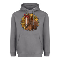 Storm sunflower with horse Heavyweight Hoodie - RanaPortraitStore