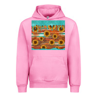 Fuchsia Pink turquoise leopard distressed serape background tumbler Urban Hoodie - Jasminsmagicworld