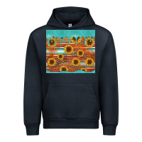 Navy turquoise leopard distressed serape background tumbler Urban Hoodie - Jasminsmagicworld