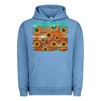 Pigment Pebble Blue turquoise leopard distressed serape background tumbler Urban Hoodie - Jasminsmagicworld