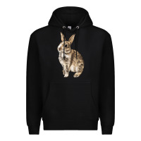 Black Rabbit Premium Hoodie - LillyAllenDesigns
