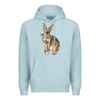 Blue Mist Rabbit Premium Hoodie - LillyAllenDesigns