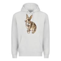 Dove Grey Rabbit Premium Hoodie - LillyAllenDesigns