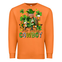 Carrot One lucky cowboy with st. patricks elf Premium Sweatshirt - Neo Western